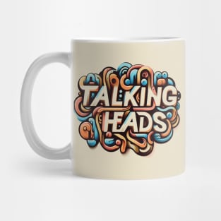 Talking Heads Typography Design Mug